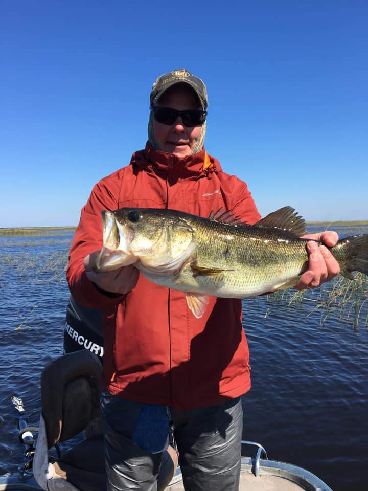 Angler enjoying the outdoors in Okeechobee