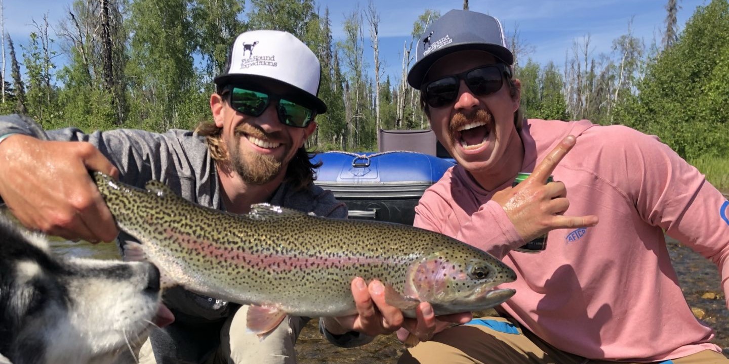 Rainbow trout caught while fishing in Willow