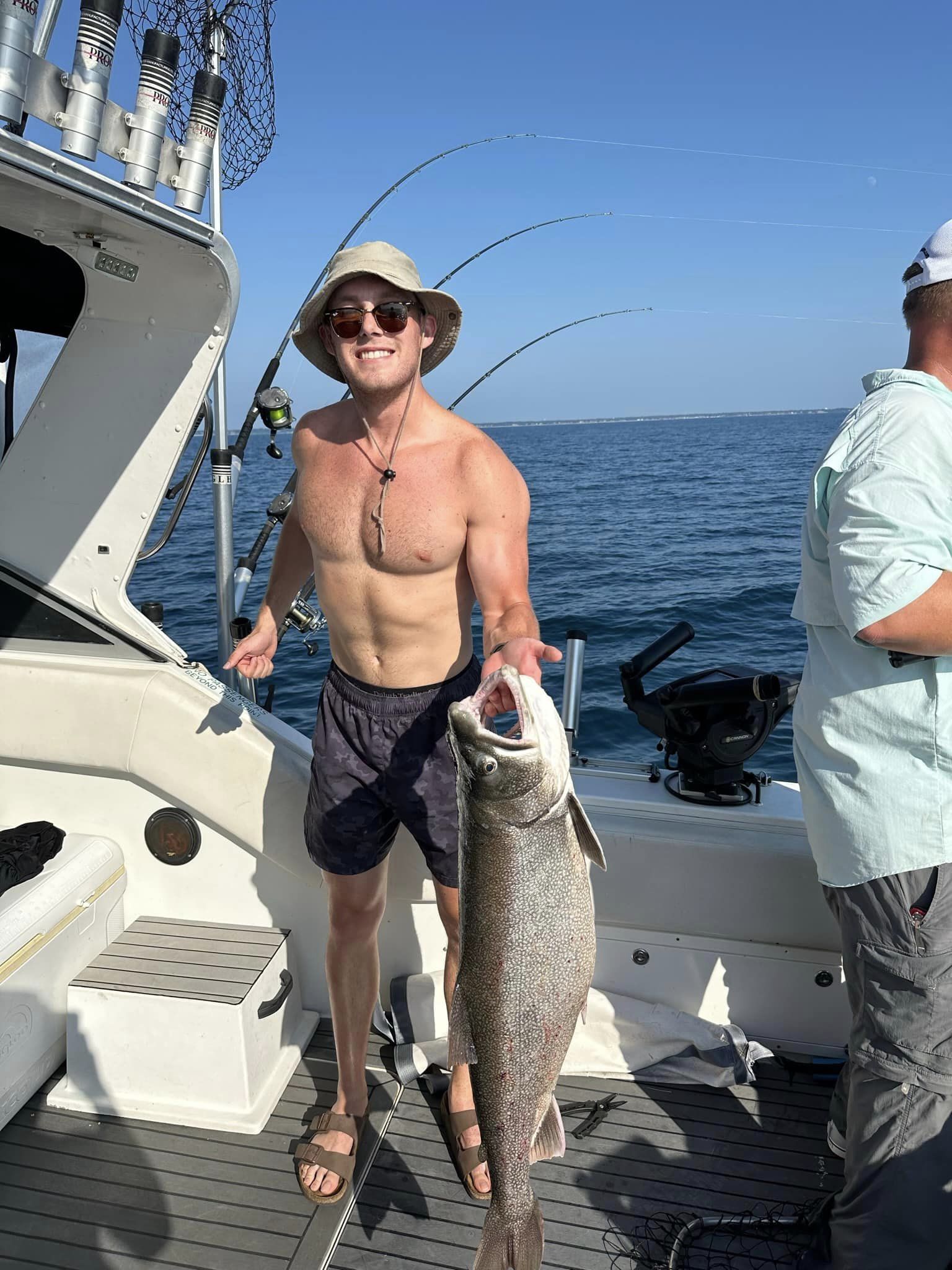 A chinook salmon caught by a fisherman in South Haven