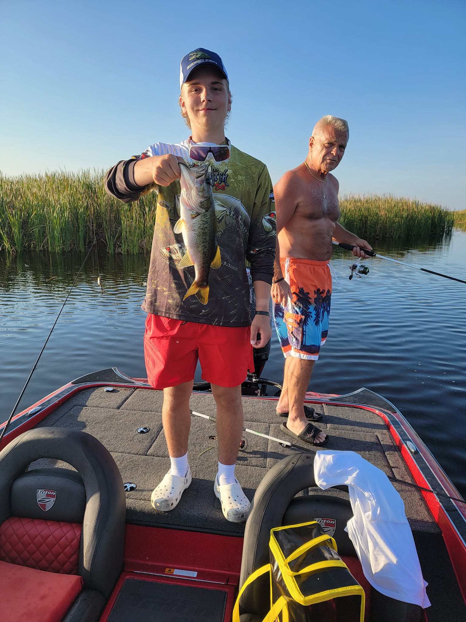Largemouth bass caught while fishing in Fellsmere