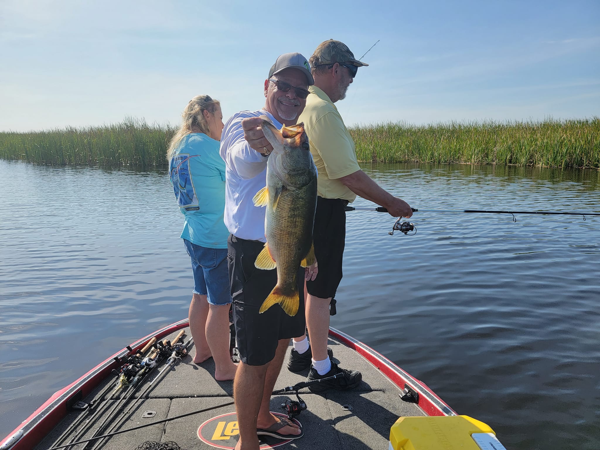 Largemouth bass caught during fishing trip in FL