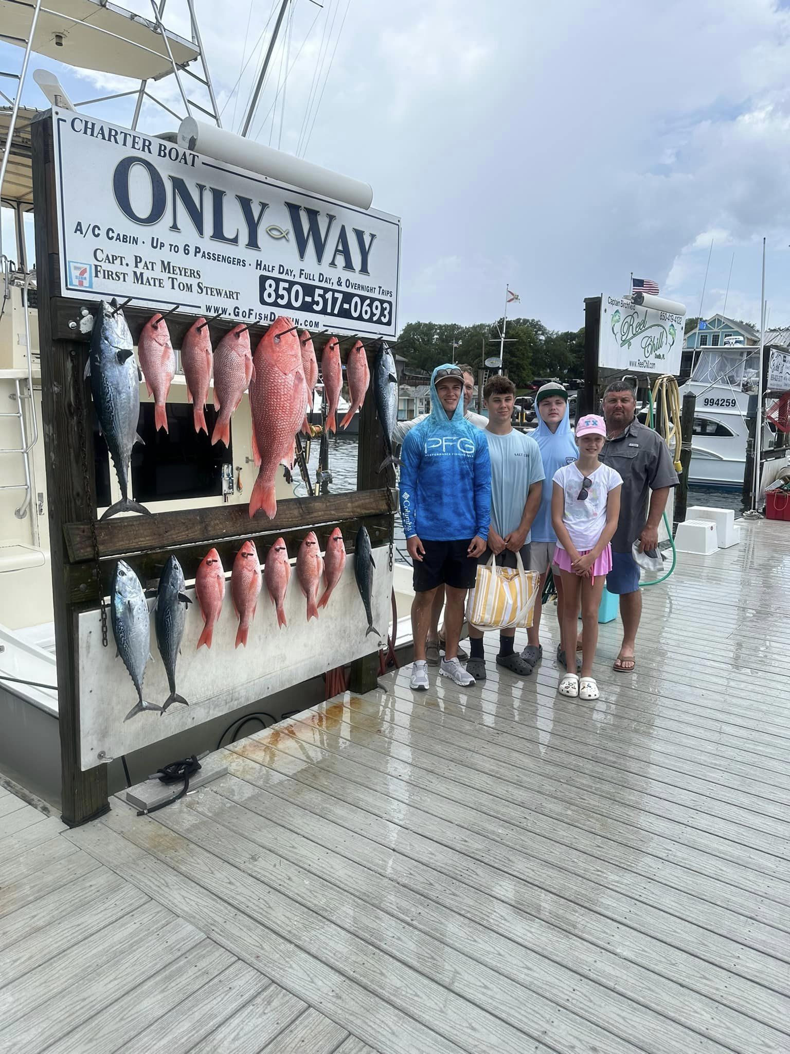 Two grey snapper fish caught in FL
