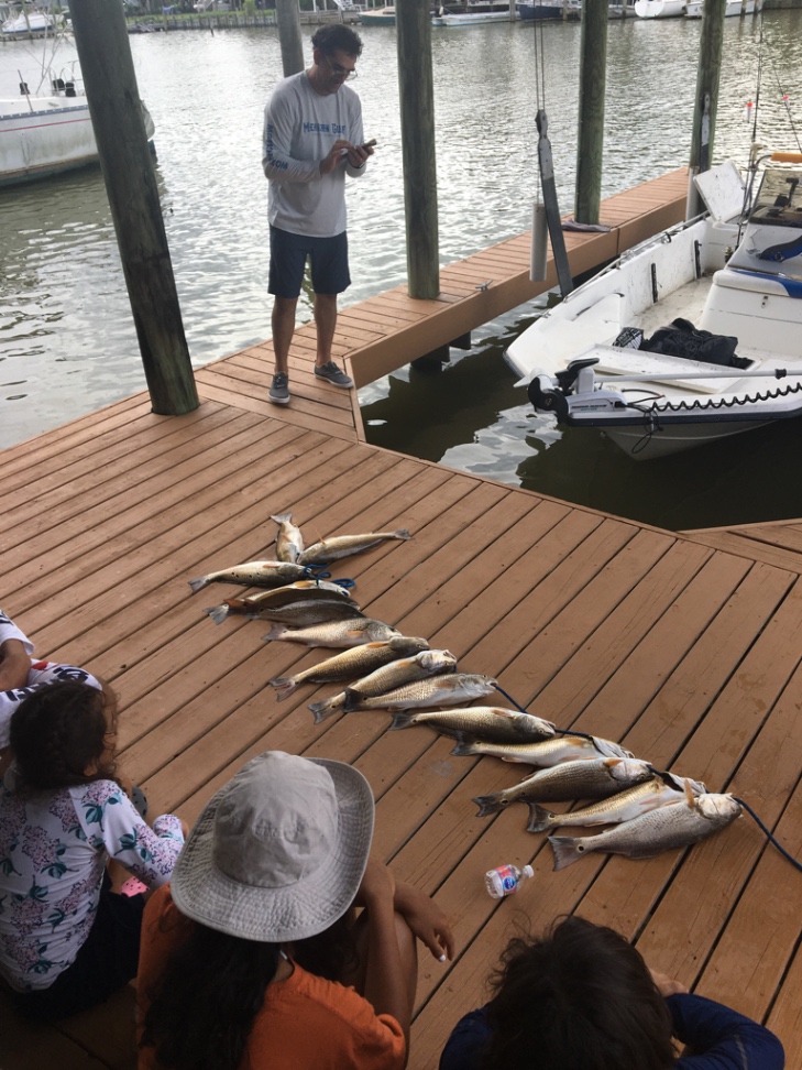 Angler enjoying a day of fishing in TX