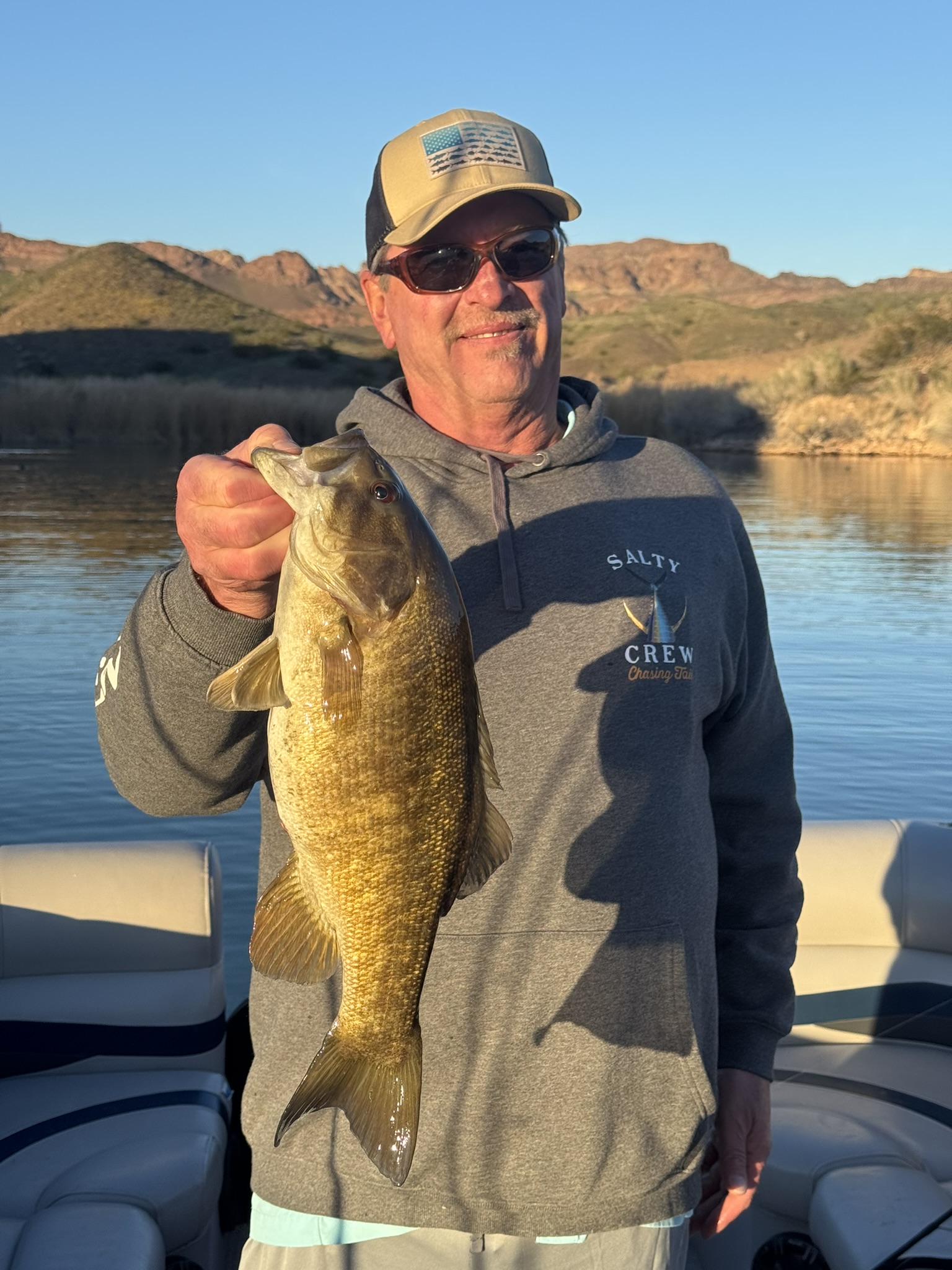 A lone angler fishing in Arizona