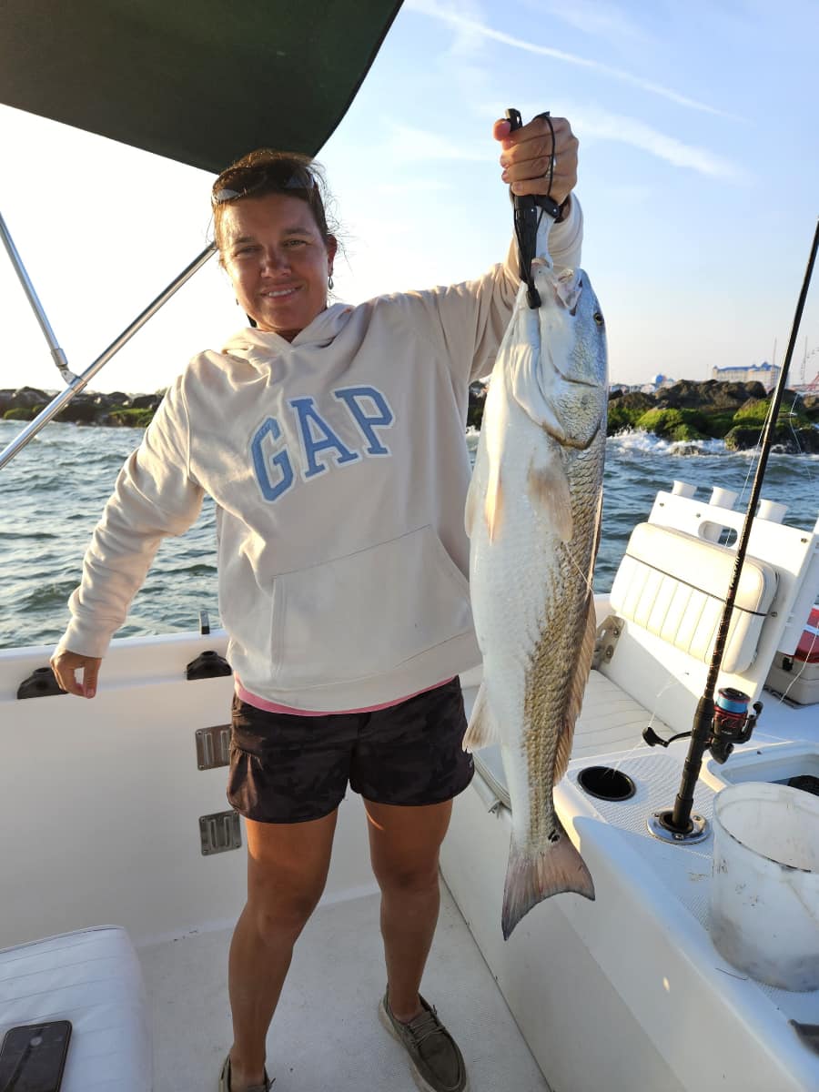 A Redfish caught while fishing in West Ocean City