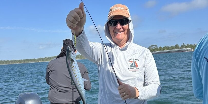 Pensacola Beach afternoon fishing trip with Captain James on 25-foot Parker boat in Gulf waters