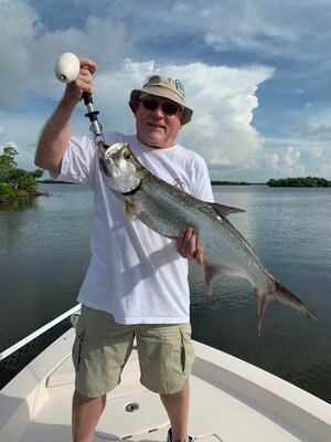 One fisherman in Naples, Florida