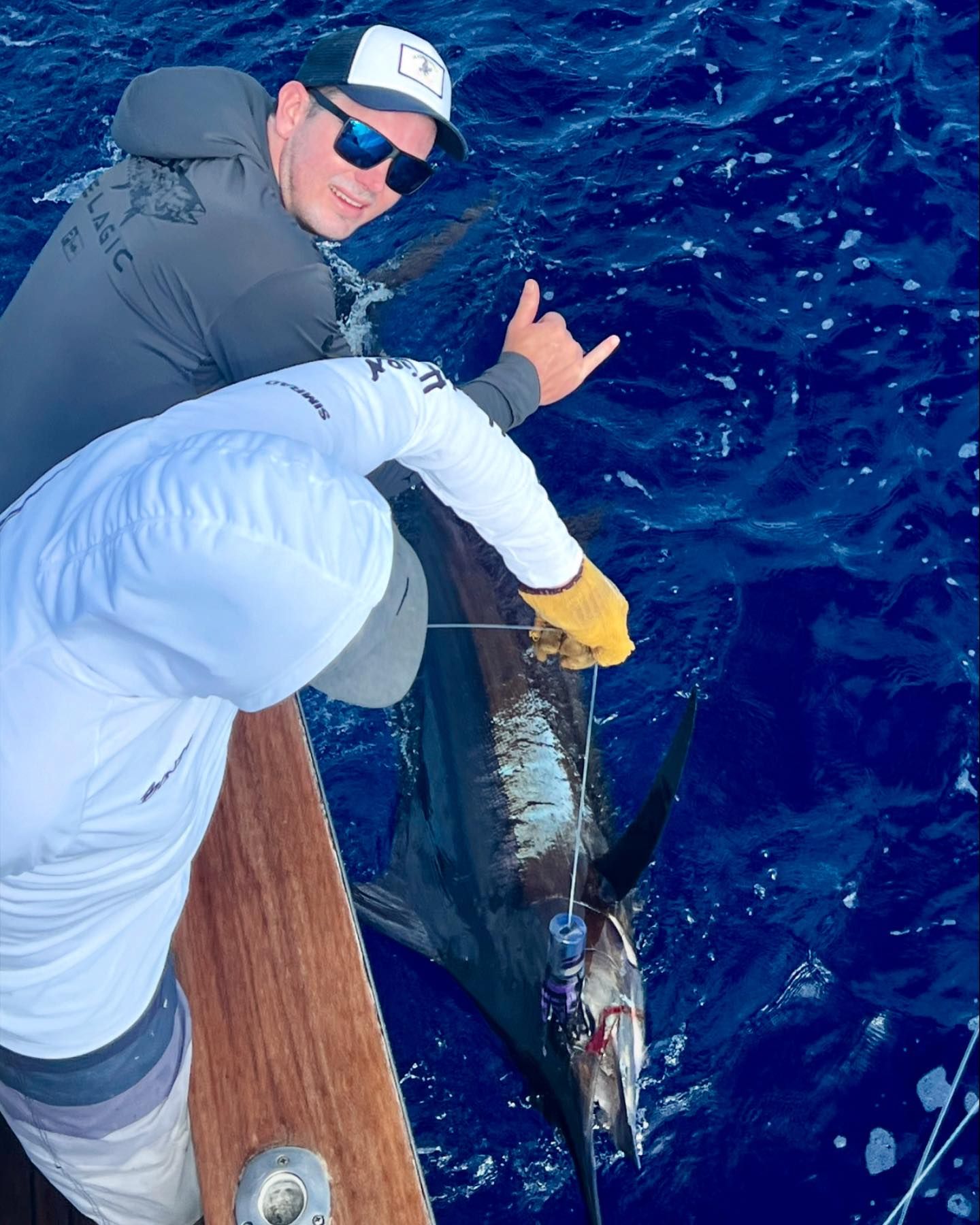 Person fishing in Hawaii