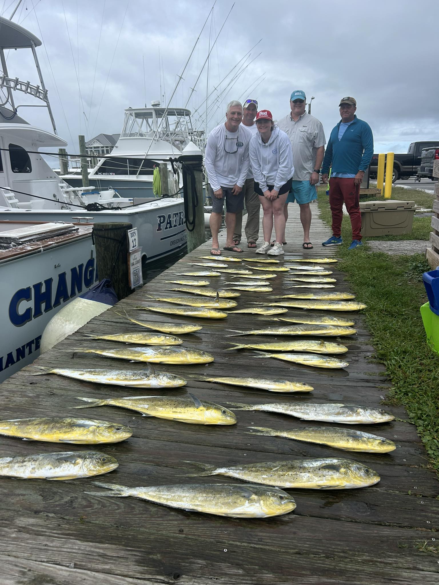 5 fishermen fishing in North Carolina