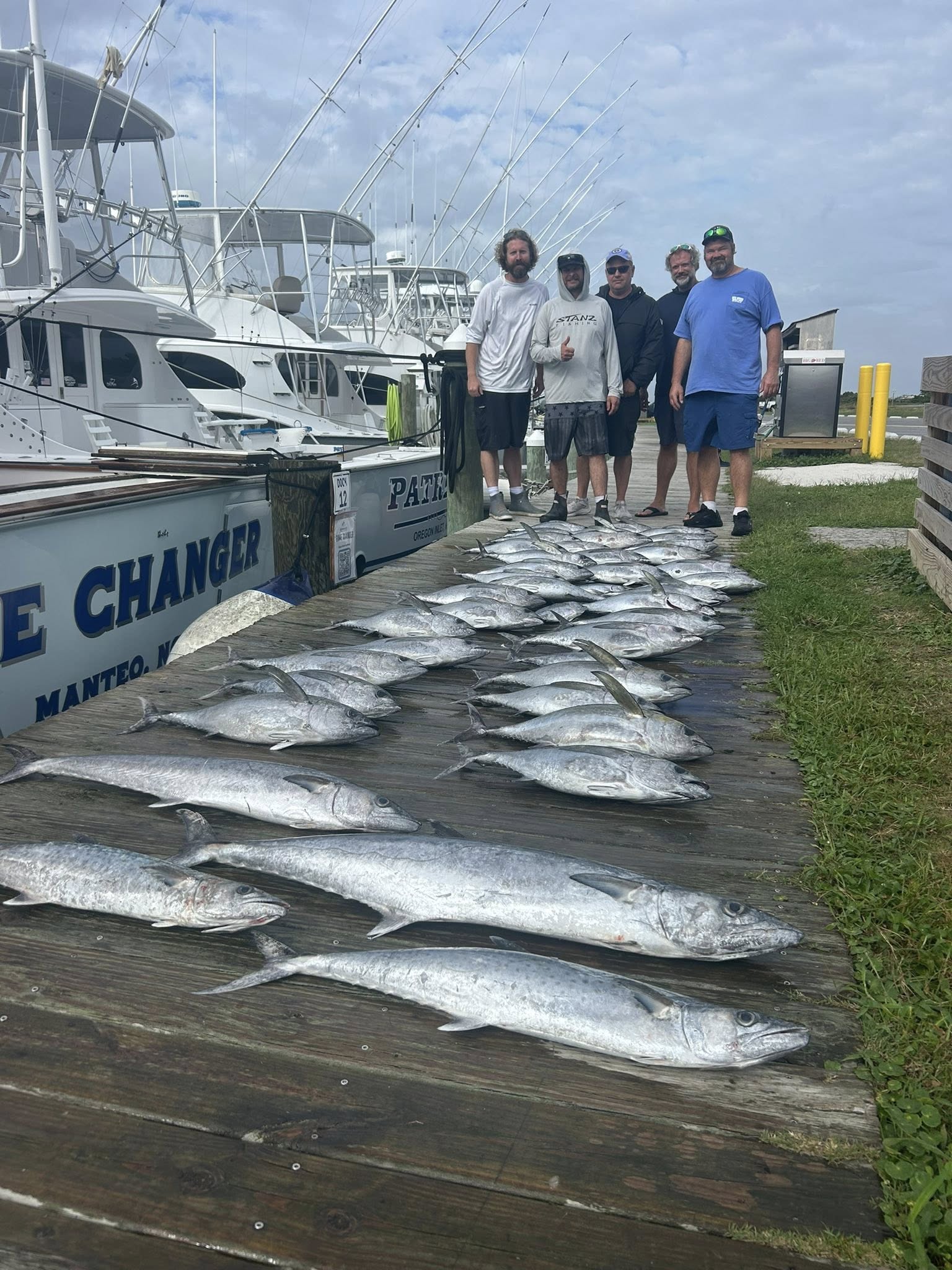 3 king mackerel fish caught in a fishing expedition in NC
