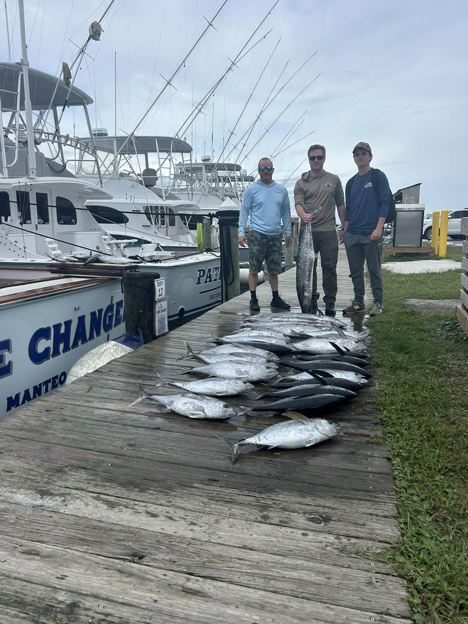 3 people fishing in North Carolina