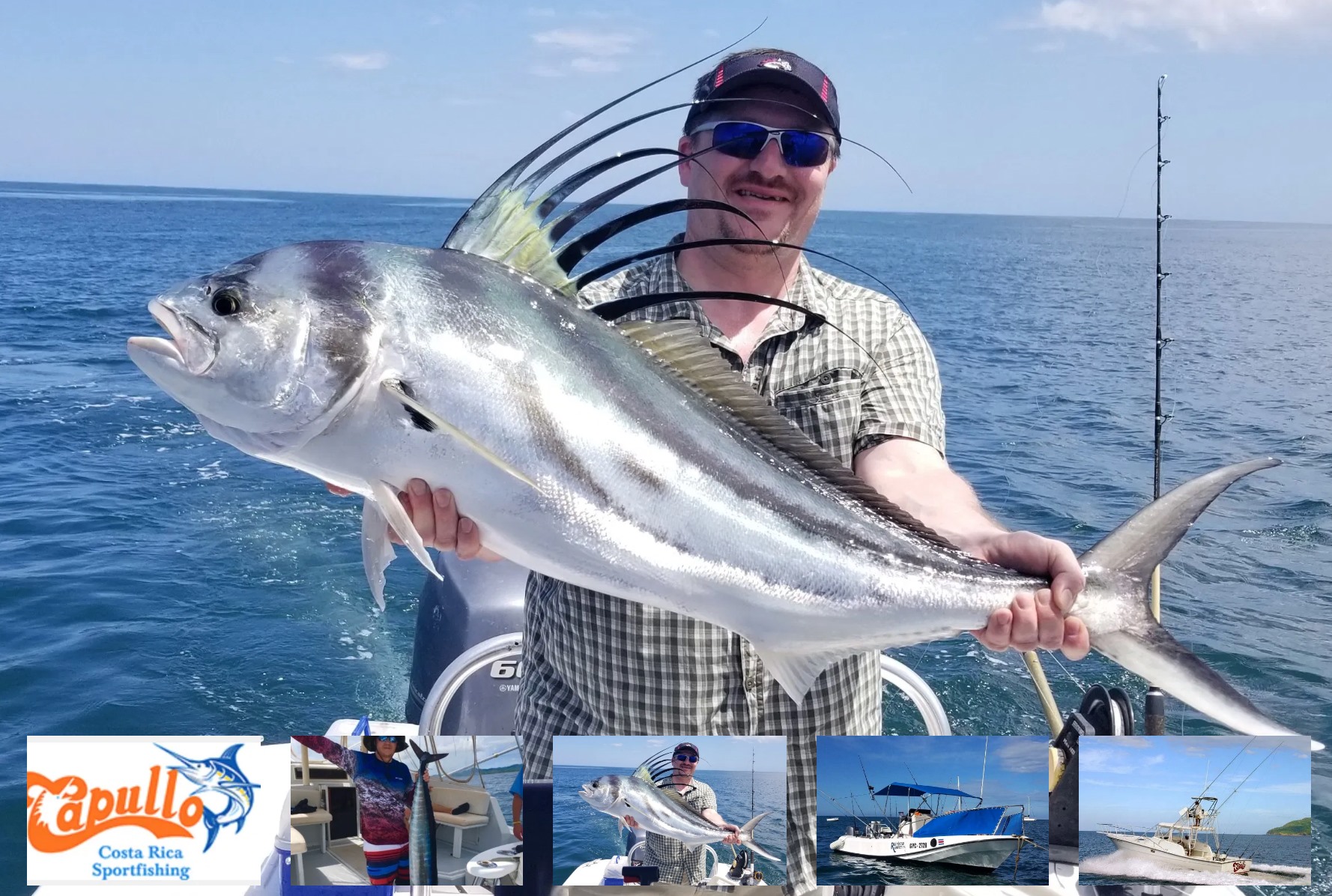 Playa Flamingo offshore fishing charter boat for marlin, sailfish, and trophy fish trips