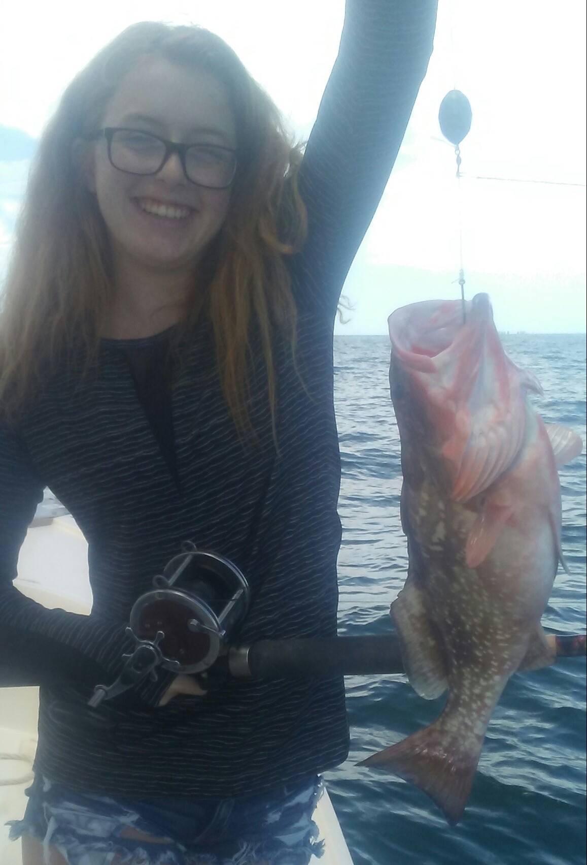 Red grouper caught fishing in Tampa FL waters