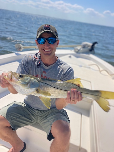 Snook caught while fishing in Tampa FL waters from boat