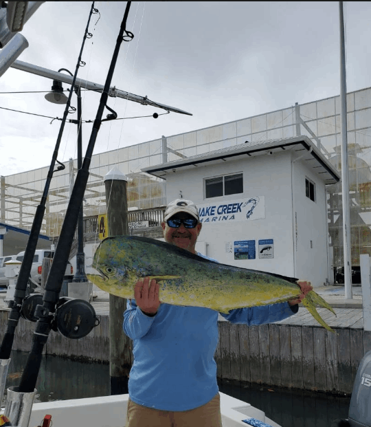 A person fishing in Islamorada