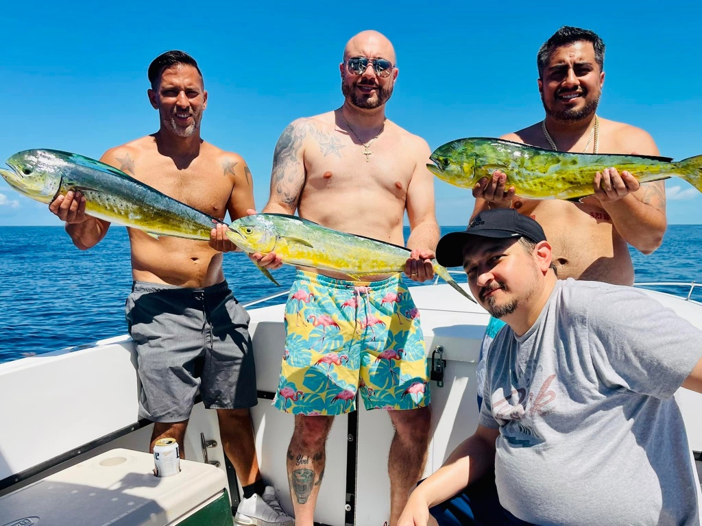 3 muskellunge fish caught in Key West