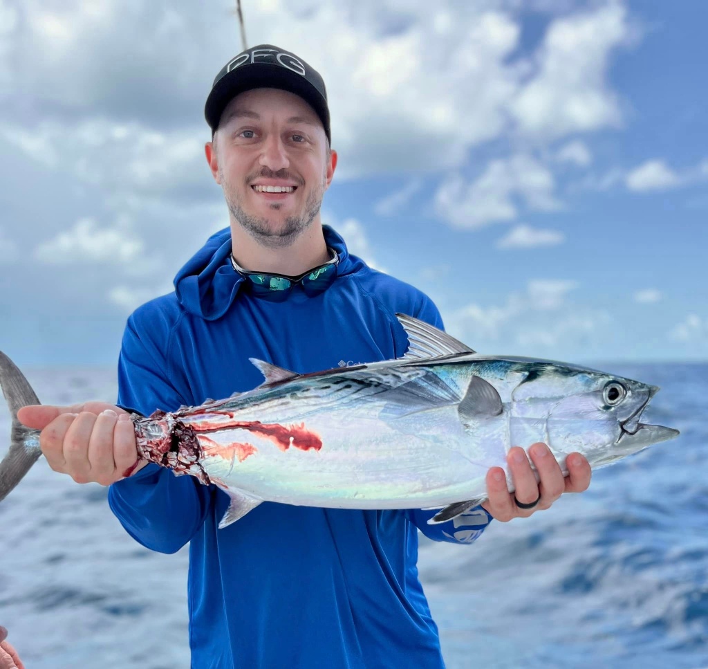 Blackfin tuna caught while fishing in FL
