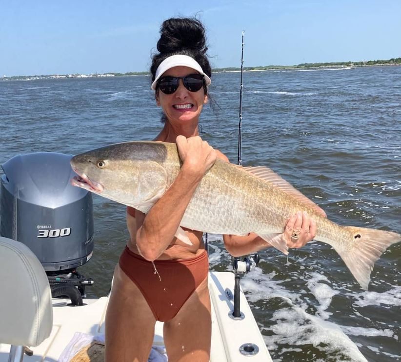 Two people fishing in Jacksonville
