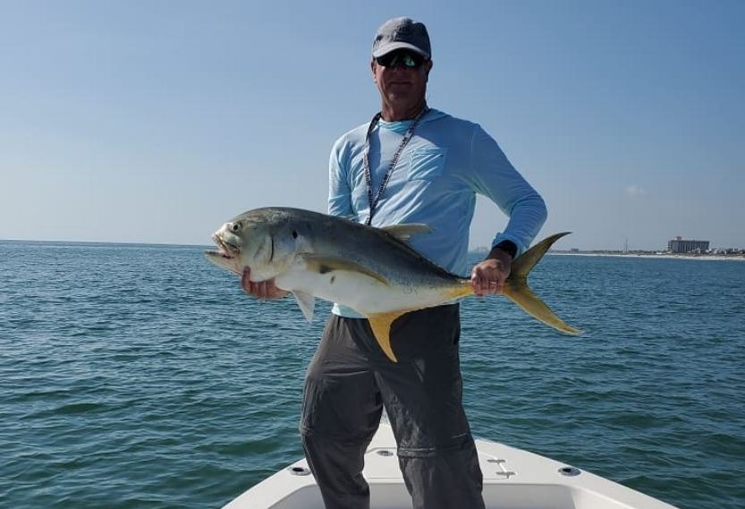 Photograph of a Crevalle Jack, a 23-inch fish caught while fishing in FL.