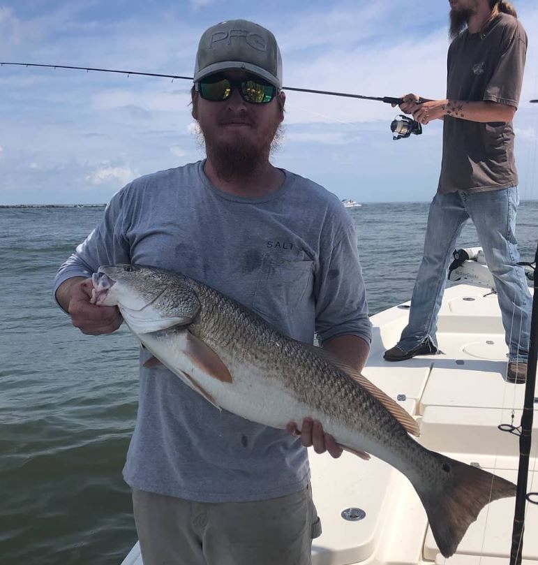 Angler with a fishing rod in Jacksonville