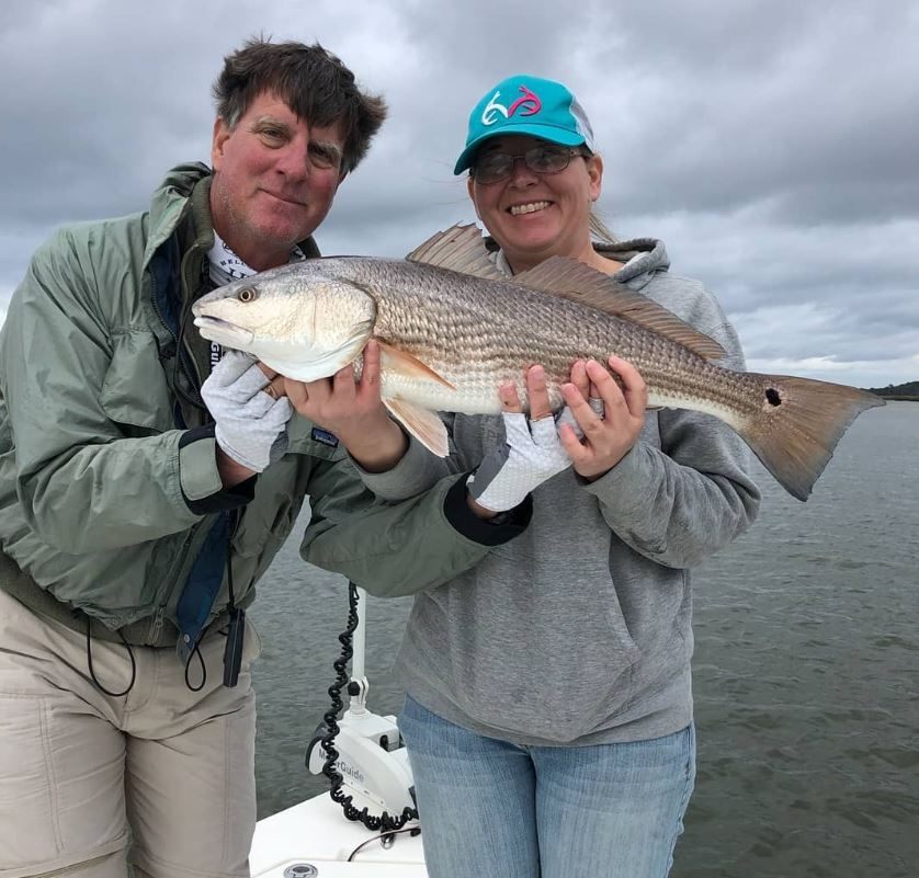 Redfish caught on a fishing trip in FL