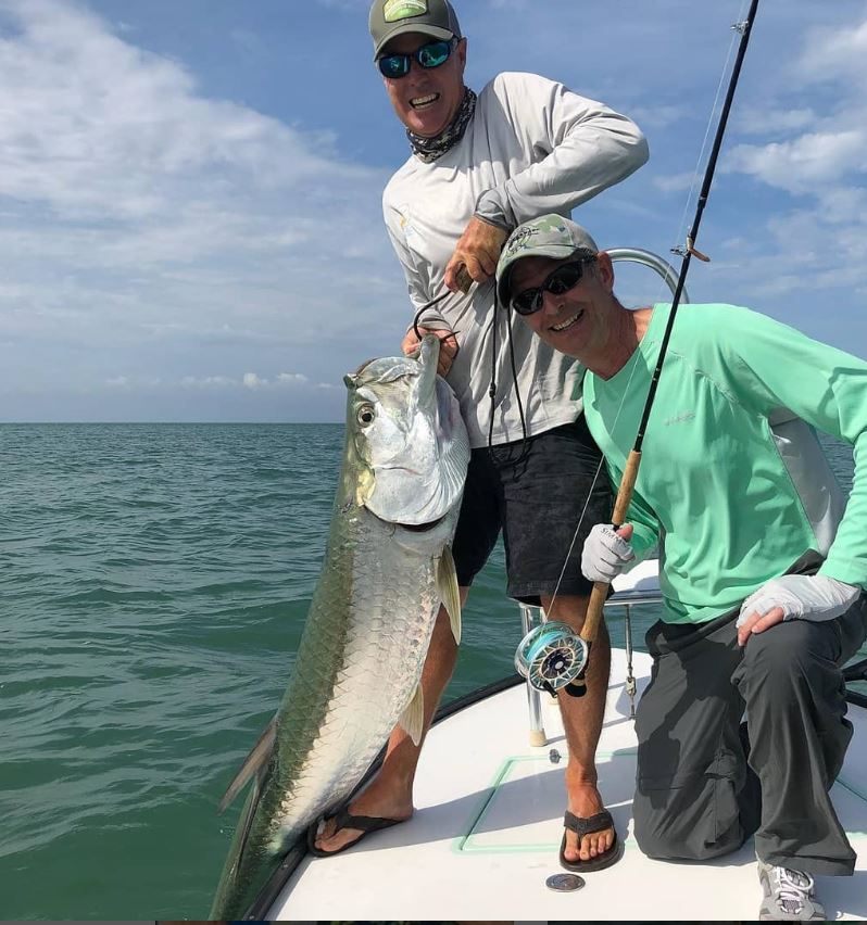 Tarpon fish caught on a fishing trip in FL