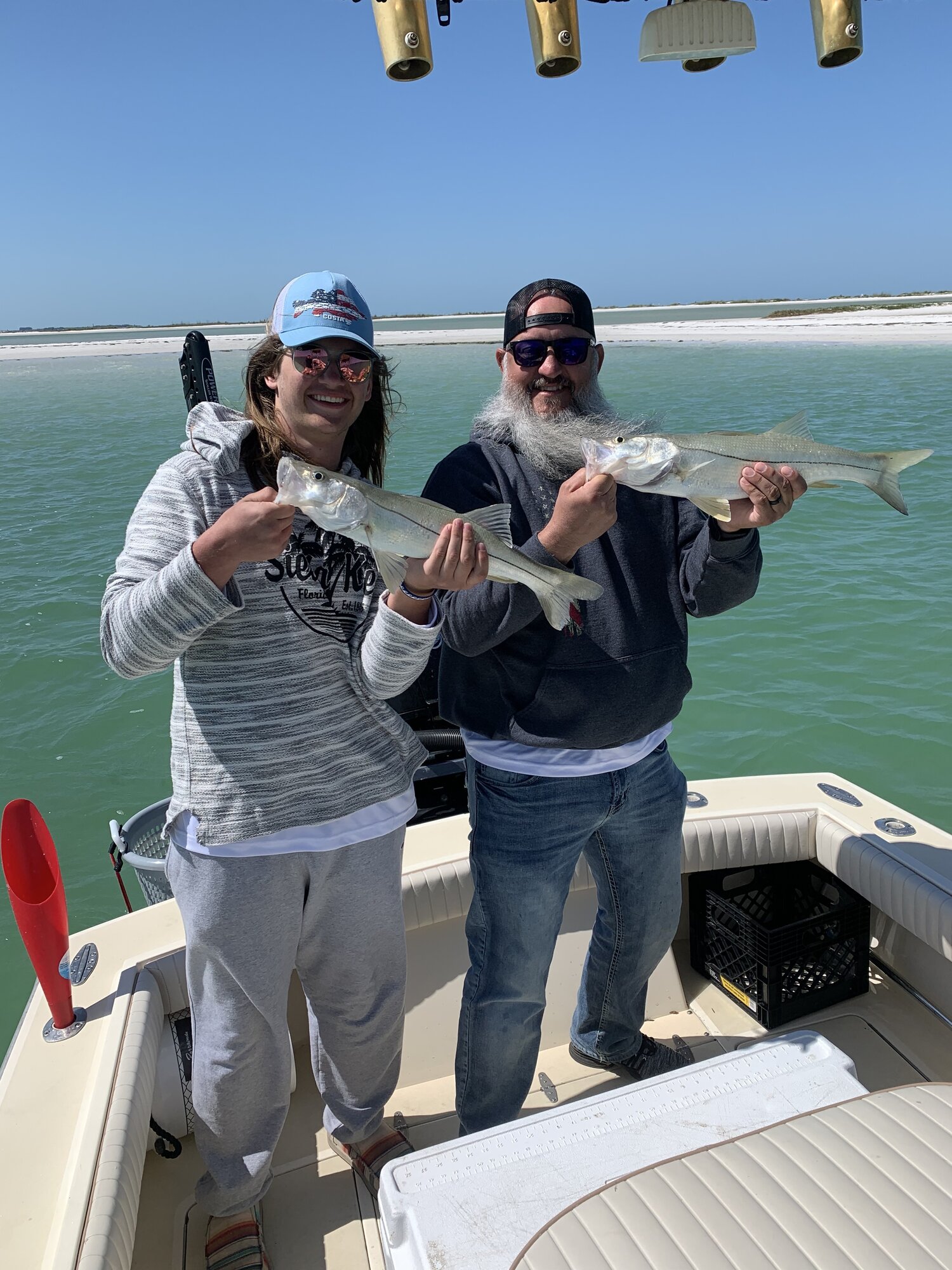 Two snook fish caught while fishing in FL