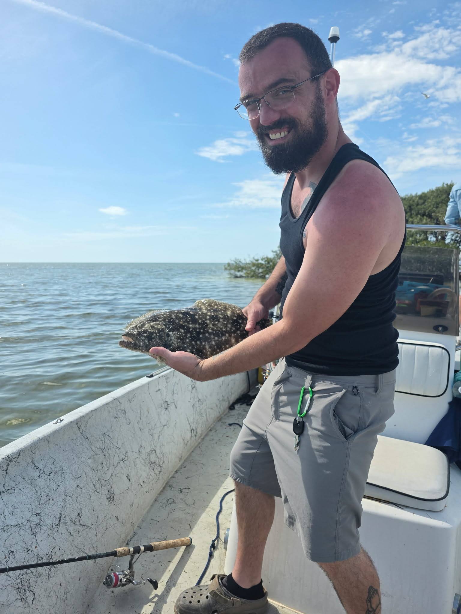 Southern flounder caught while fishing in Spring Hill FL
