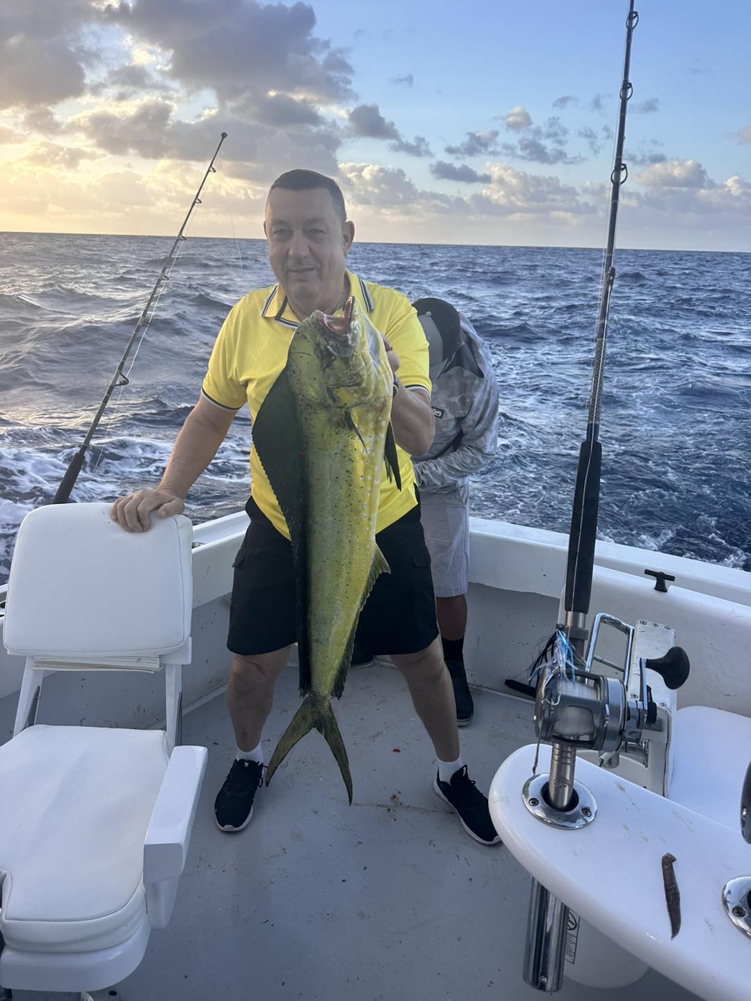 Angler with a big 29-inch catch at Pompano Beach