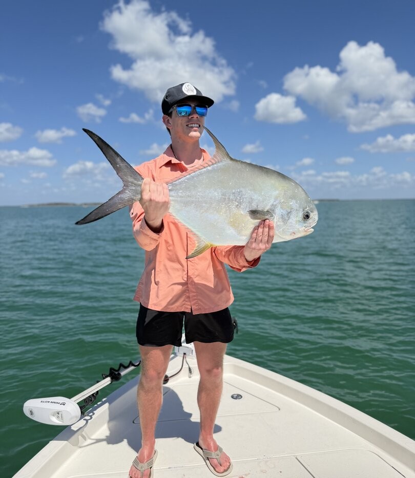 Permit fish catch on fishing boat in Naples Florida waters