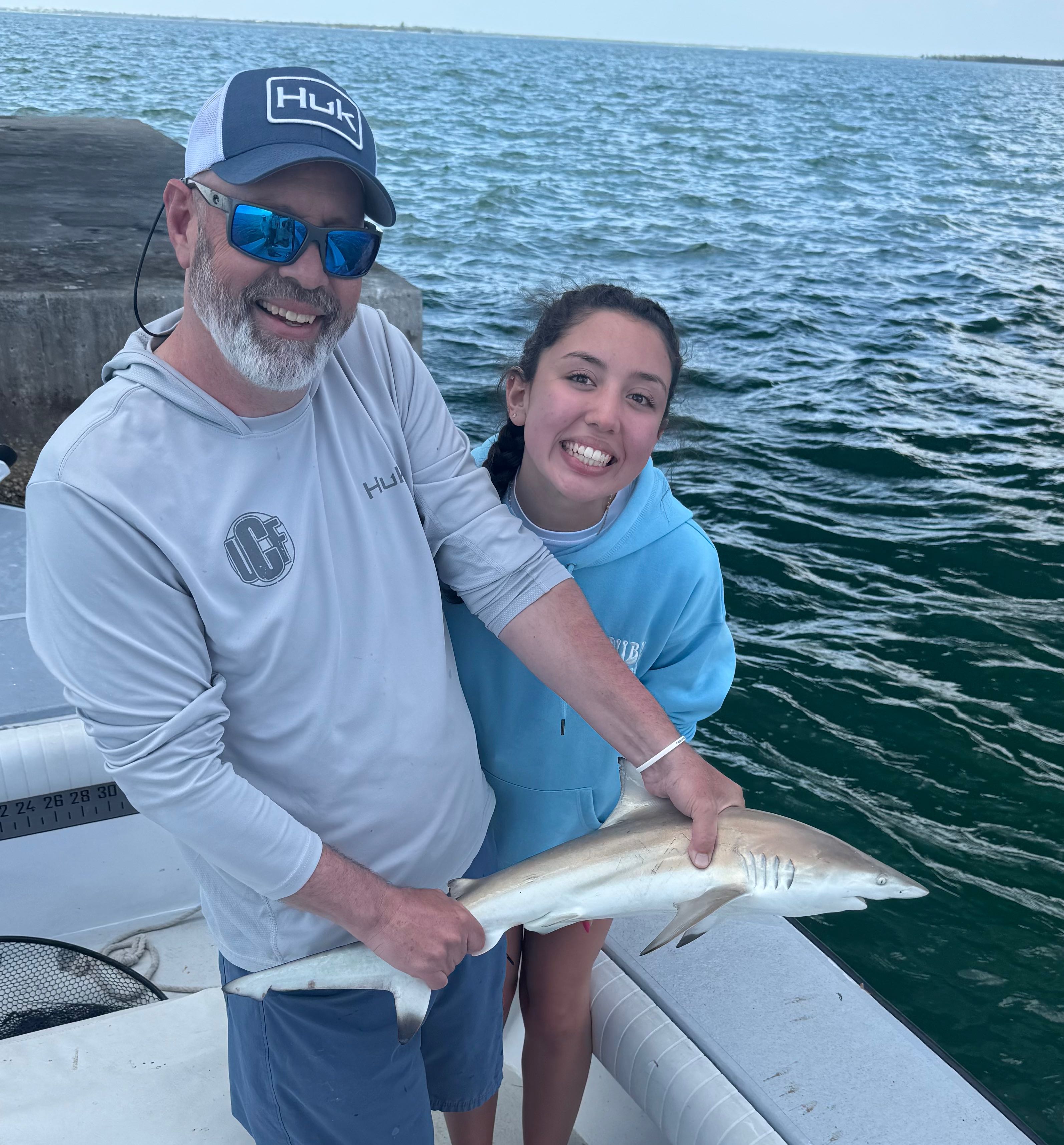 Blacktip shark caught while fishing in Cape Coral FL waters