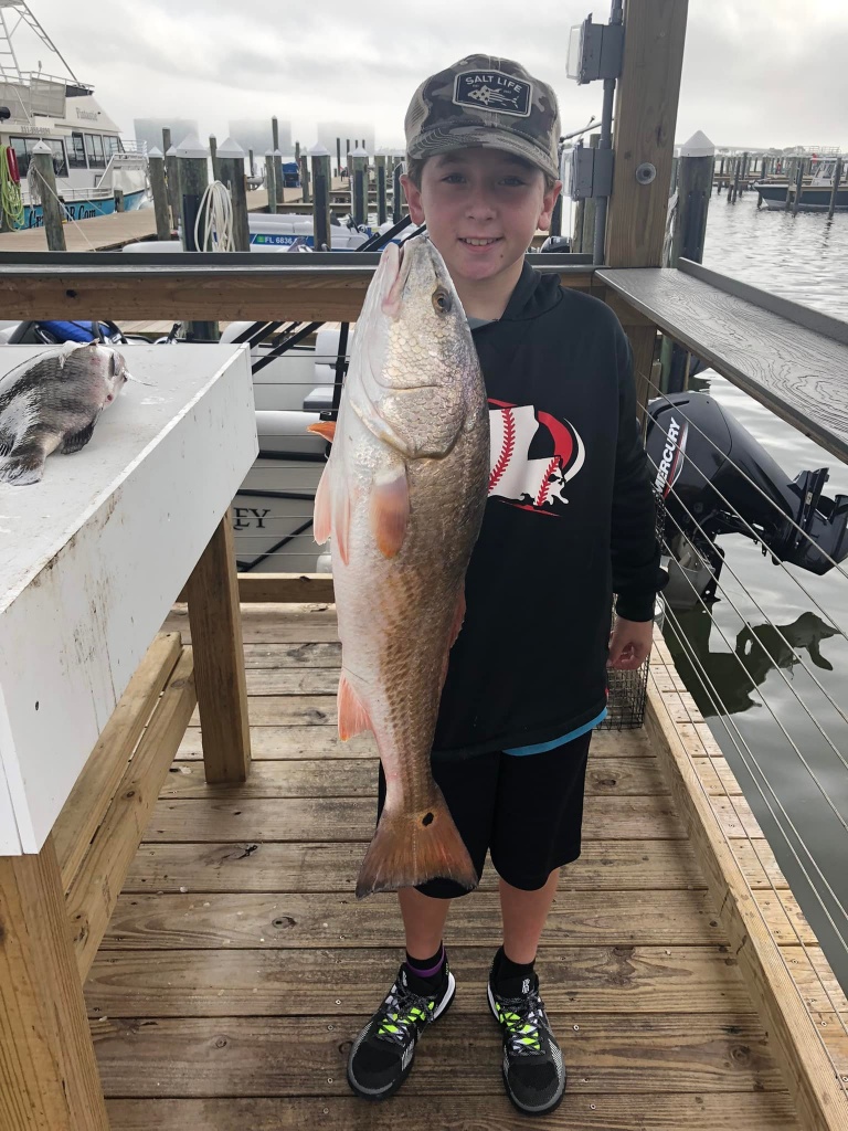 Redfish caught by angler in Orange Beach