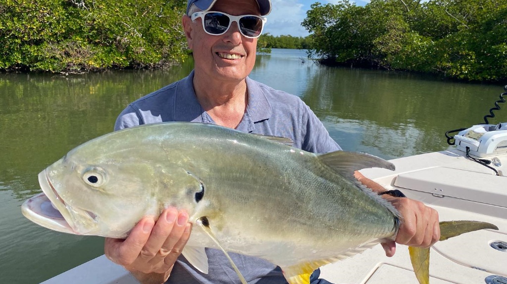 Crevalle Jack, 23 inches, caught in Naples