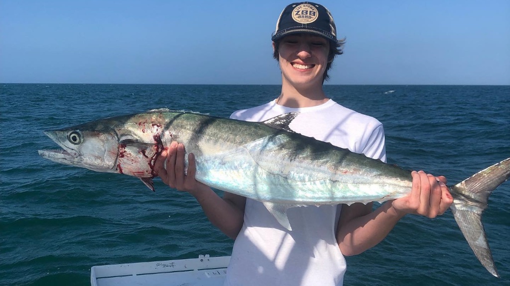 A lone angler fishing in Florida