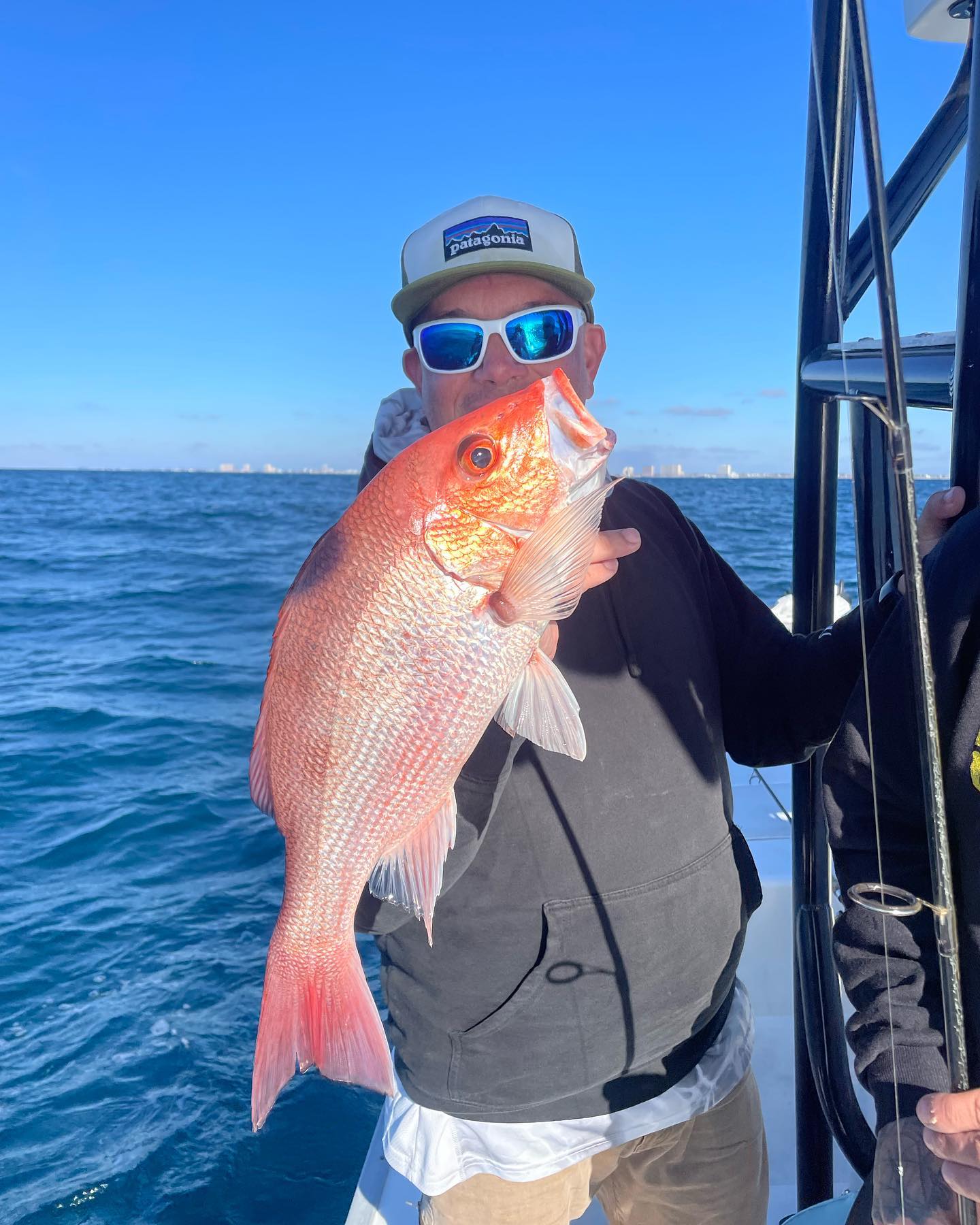 A lone angler fishing at Panama City Beach