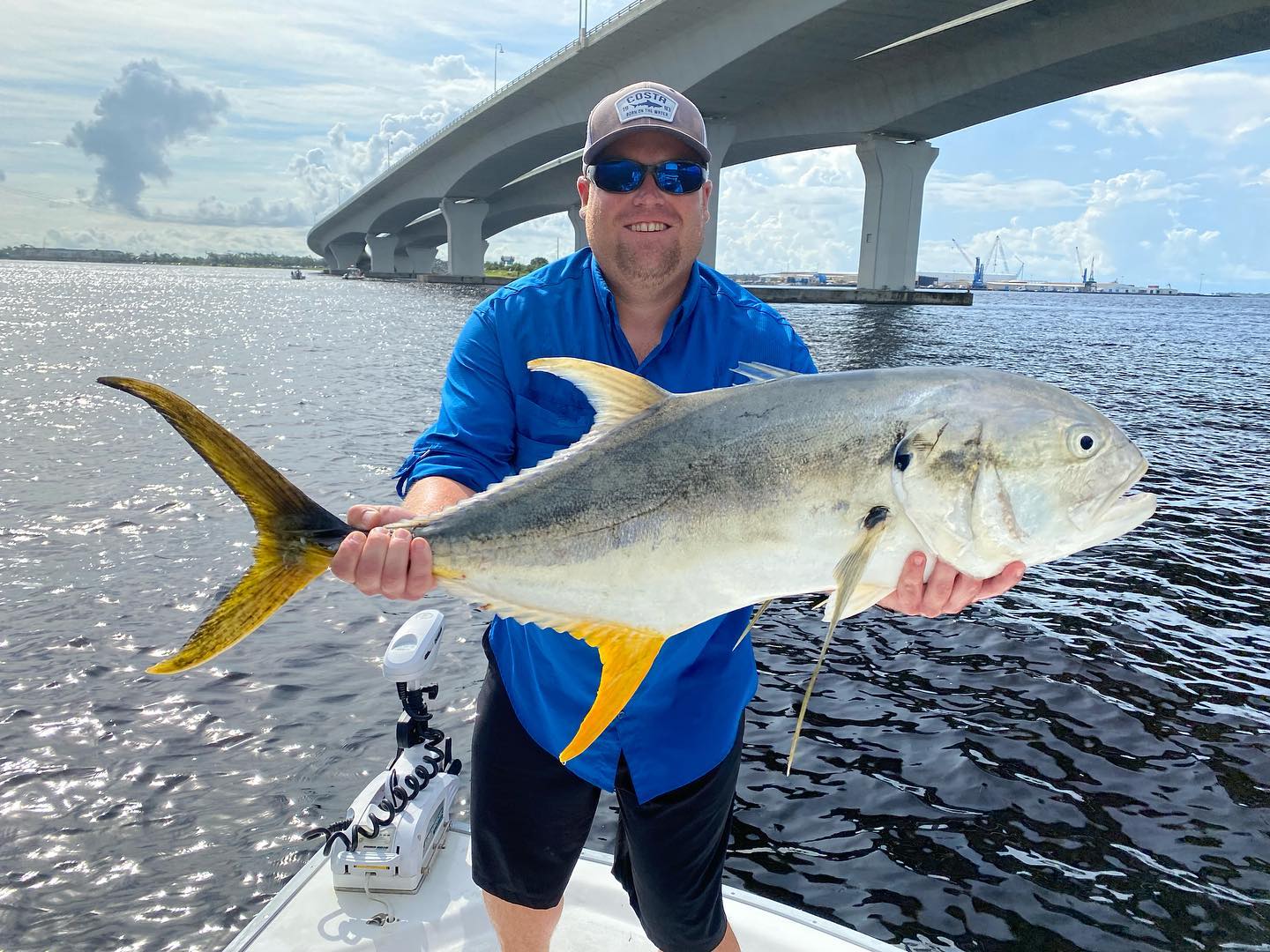 Crevalle Jack, a 41-inch fish caught while fishing in FL