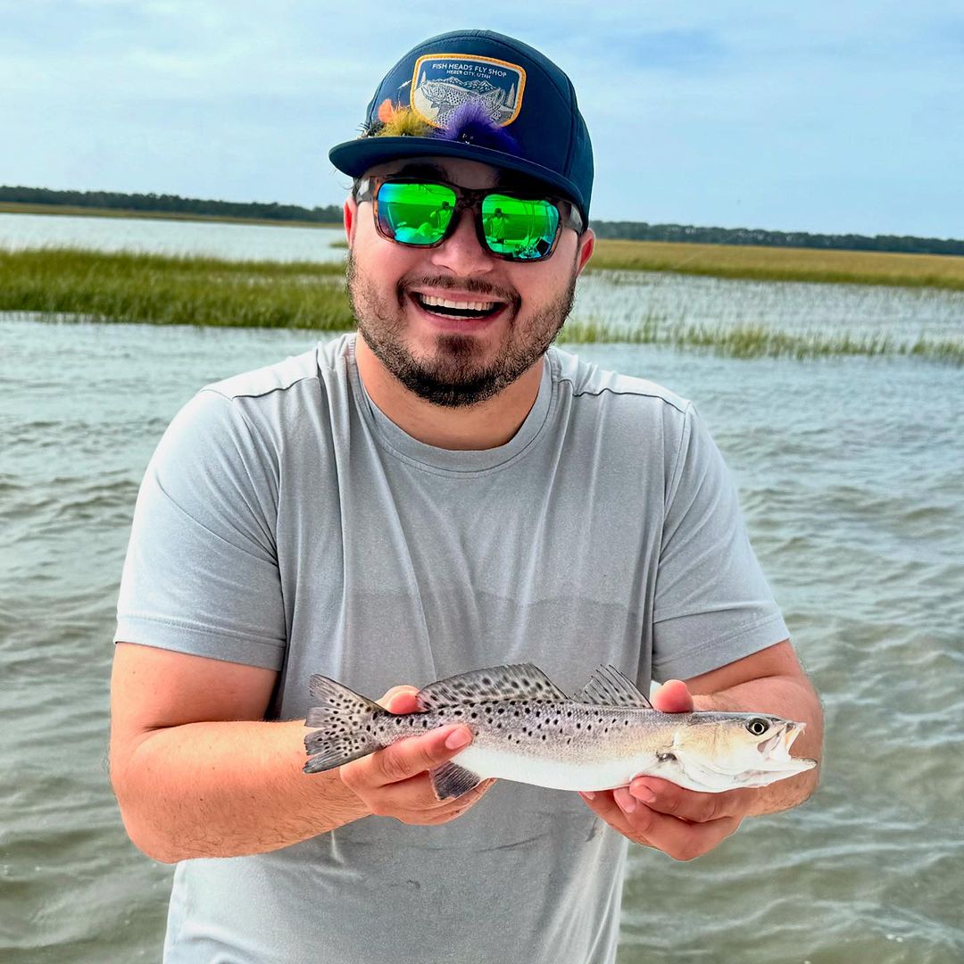 Spotted Weakfish caught at Folly Beach
