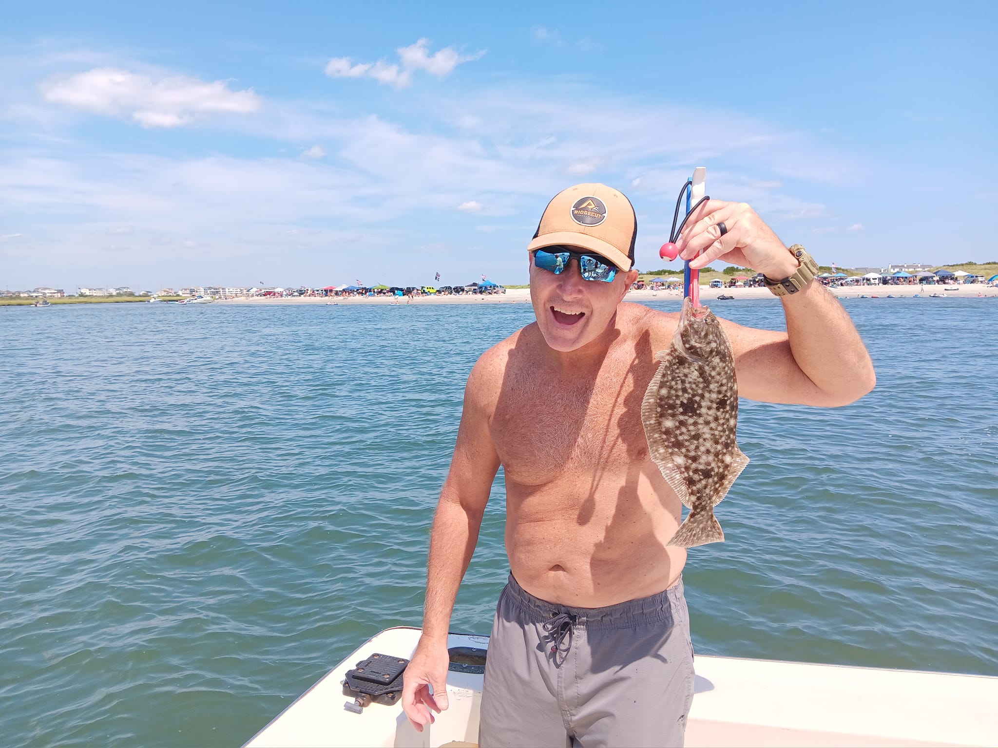 Southern Flounder caught while fishing in Brigantine