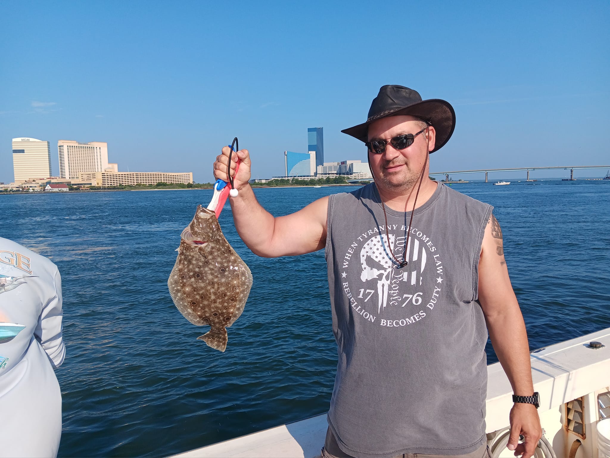 Summer Flounder fish caught while fishing in NJ