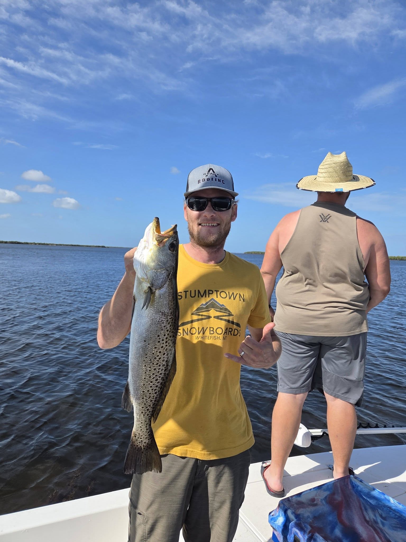 Speckled trout caught while fishing in Bayport FL waters