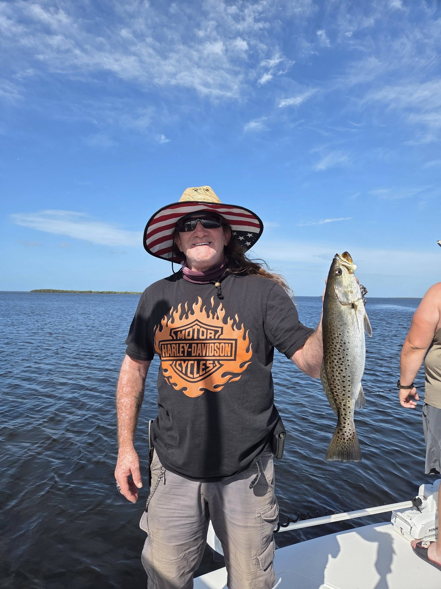 Speckled trout caught while fishing in Bayport FL waters