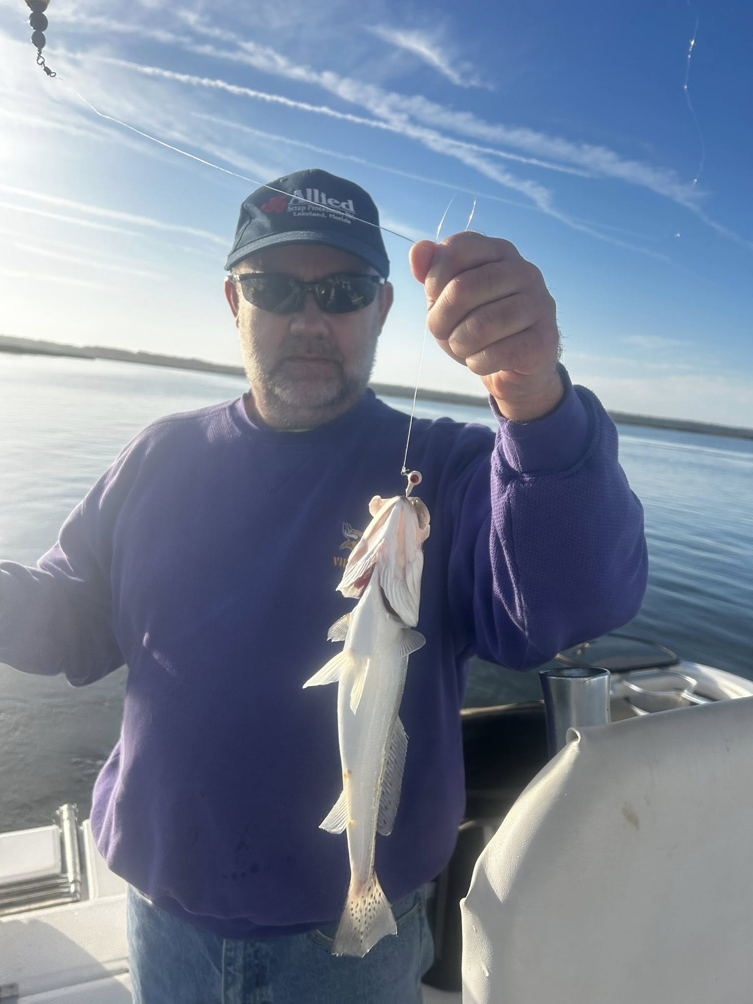 Speckled trout caught during fishing charter in Midway GA waters