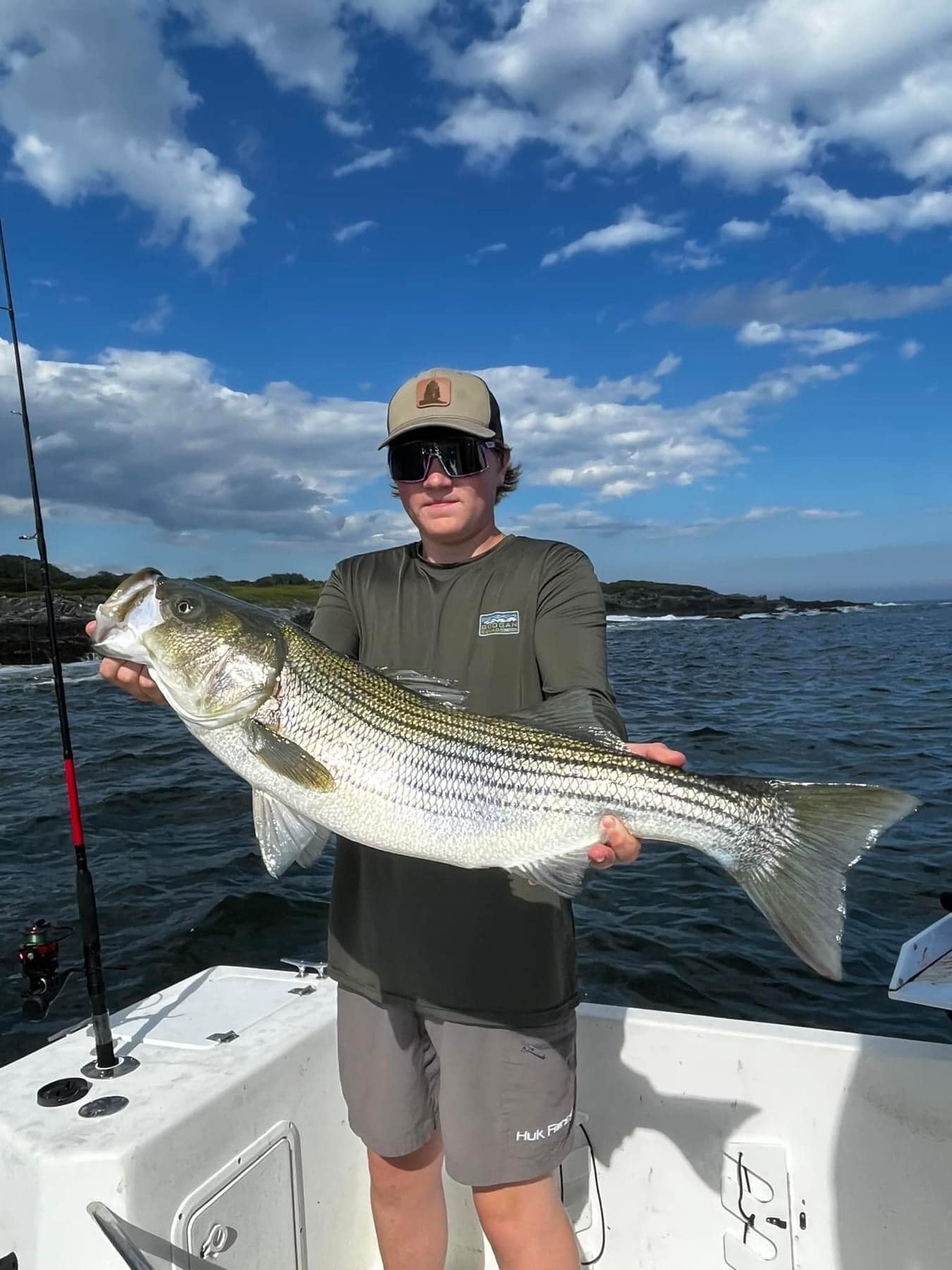 Striped Bass caught fishing in Saco