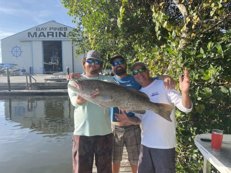 Smallmouth bass caught while fishing in St. Petersburg