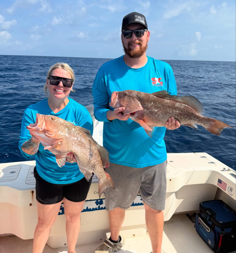 Half-day offshore fishing charter boat in St. Petersburg FL Gulf waters targeting snapper grouper