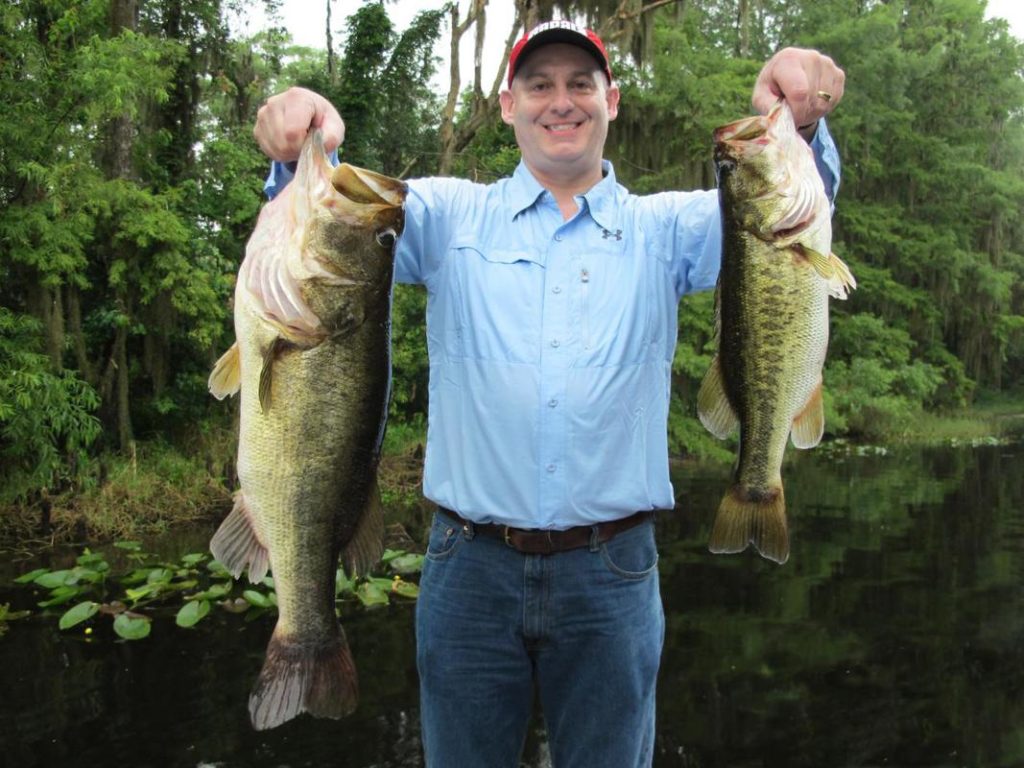 Two largemouth bass caught in St. Cloud