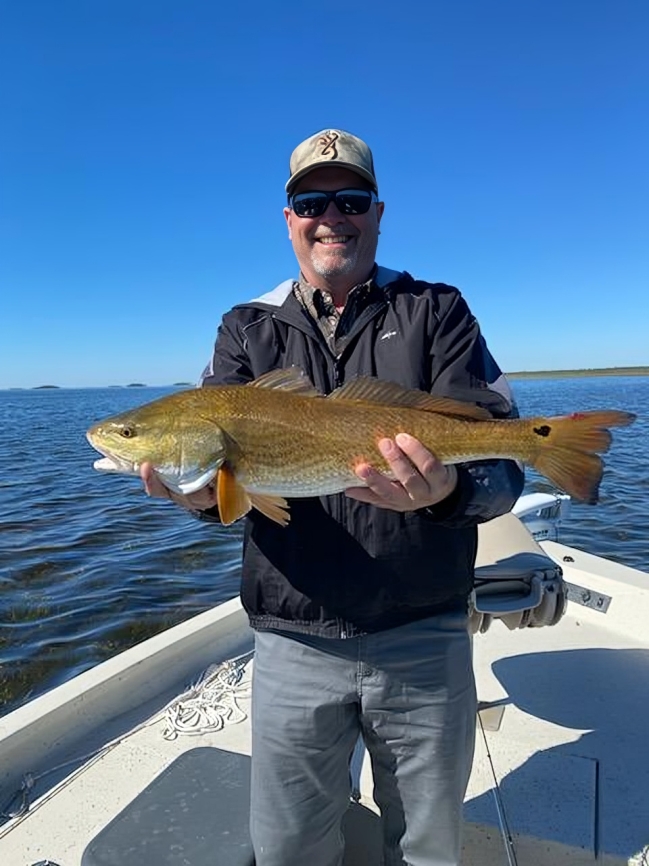 Redfish caught while fishing in Steinhatchee FL
