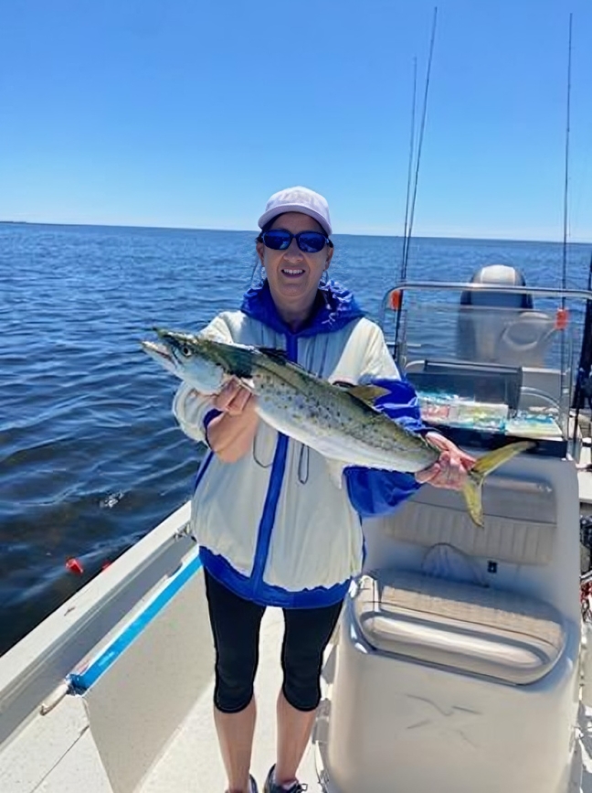 Spanish mackerel catch on fishing boat in Steinhatchee FL waters