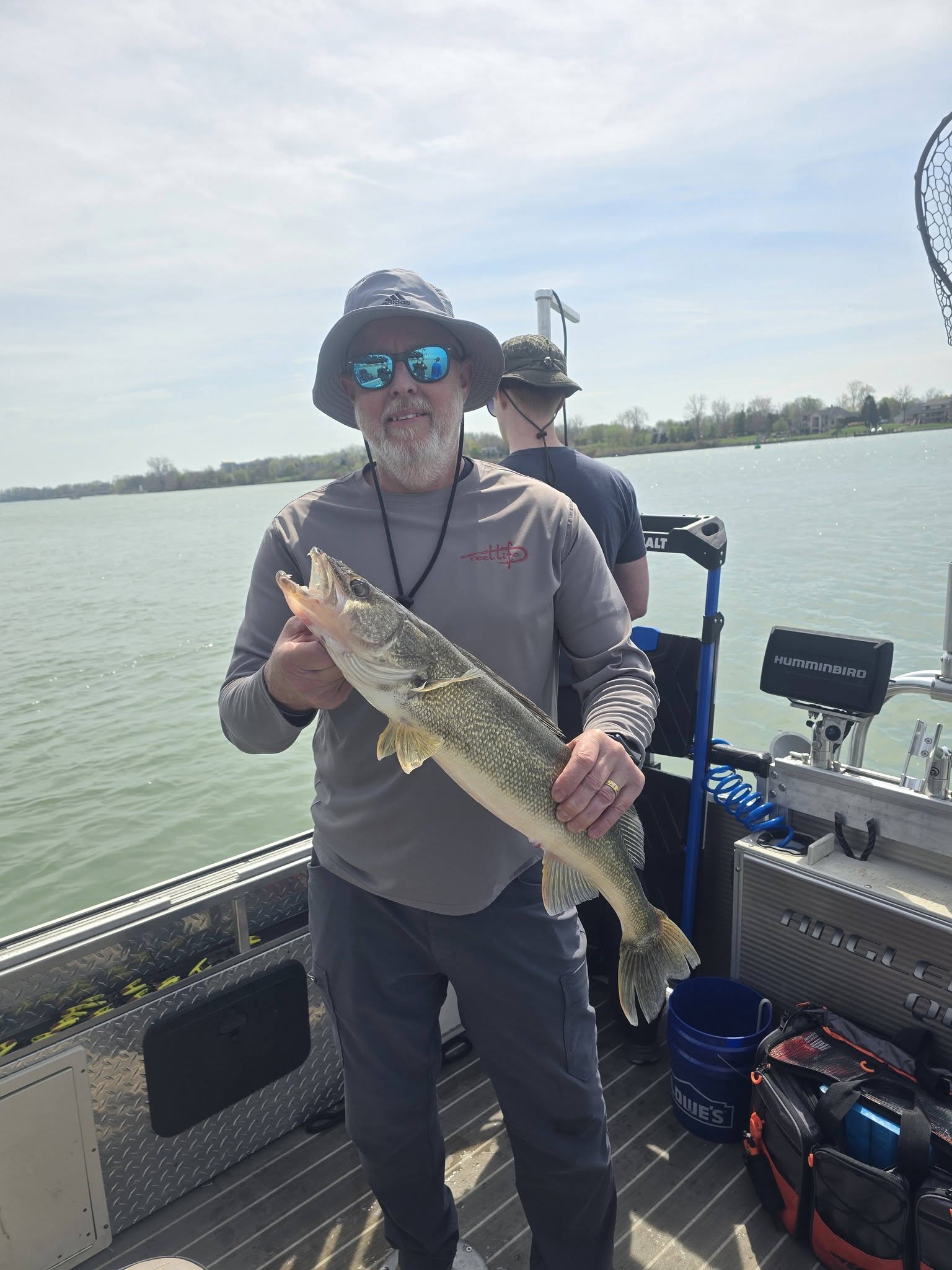 Walleye caught while fishing on boat in Monroe MI