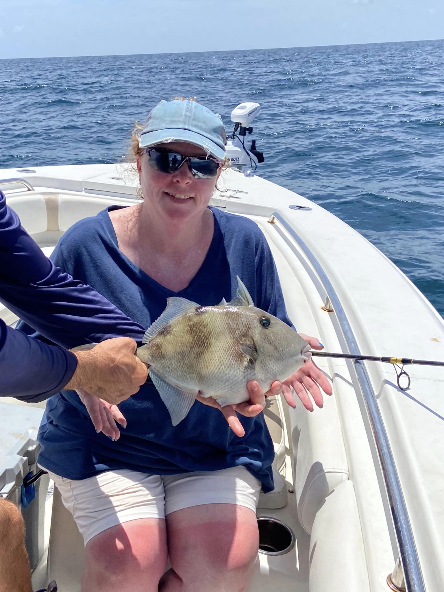 Grey triggerfish caught while fishing in FL
